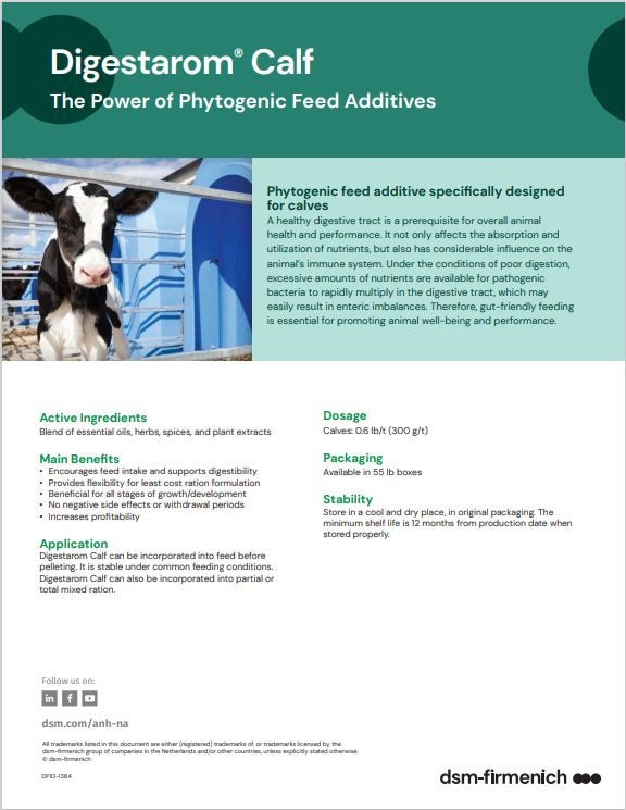 Digestarom®  Calf - The Power of Phytogenic Feed Additives