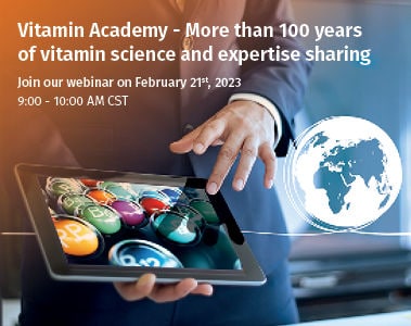 Webinar: Vitamin Academy: more than 100 years of vitamin science and expertise sharing