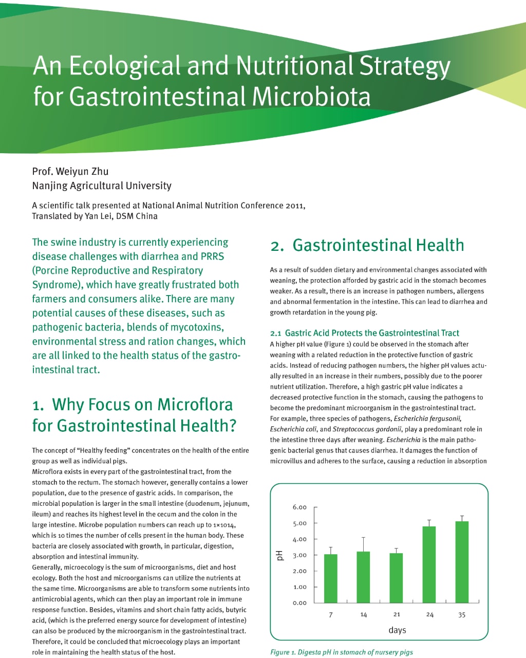  Nutritional Strategy for Gastrointestinal Microbiota