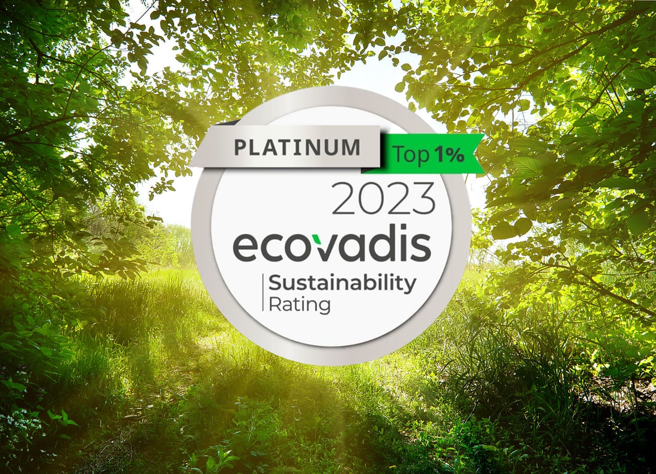dsm-firmenich의 지속가능성에 대한 노력,    에코바디스(EcoVadis) 상위1% 플래티넘 등급을 획득하다 