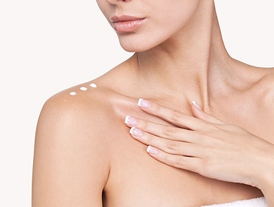 Décolletage tightening skin care gel formulation