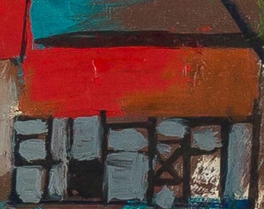 Lente, Daan Wildschut (1962), olieverf op doek, 130 x 107 cm