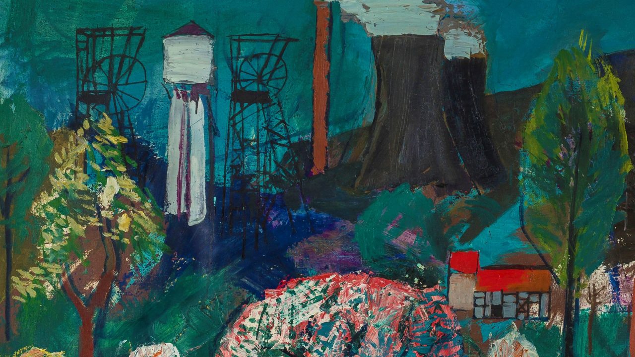Lente, Daan Wildschut (1962), olieverf op doek, 130 x 107 cm