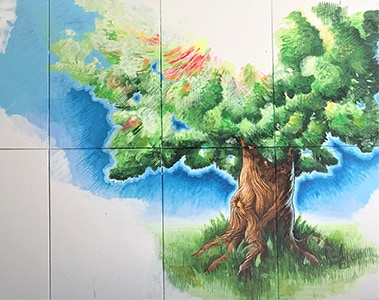 Jacques Reubsaet (2019), Tree of Life, acryl on canvas, 160 x 240 cm