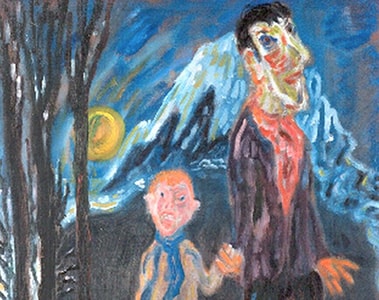 Aad de Haas (1958), Father and Son, oil on canvas, 65 x 74 cm